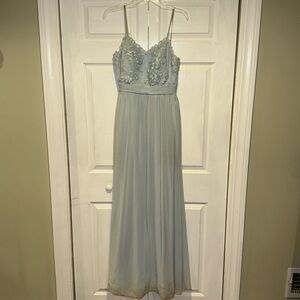 Azazie Beck bridesmaid light blue dress women’s